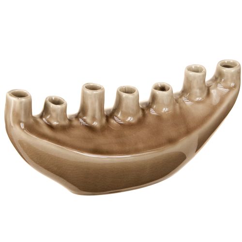 položky Dekorativní váza Lodní keramická váza Hnědá 23×8,5cm H11cm