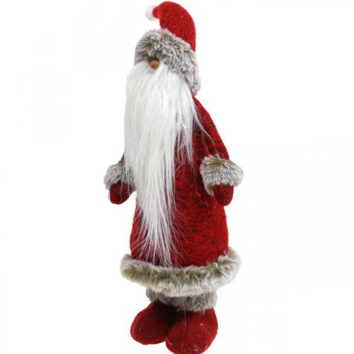 Floristik24 Dekorace Santa Claus stojící Dekorace postava Santa Claus Červená V41cm