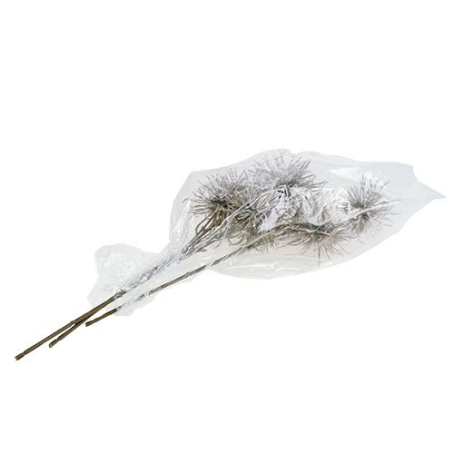Ozdobná větev se sněhem 45cm 3ks | Floristik24.cz