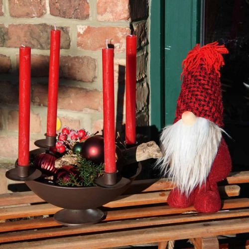 položky Deco Gnome Beard Vánoční Gnome Deco Figura červená H30cm