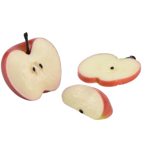 Dekorativní jablka umělé ovoce v kusech 6-7cm 10ks