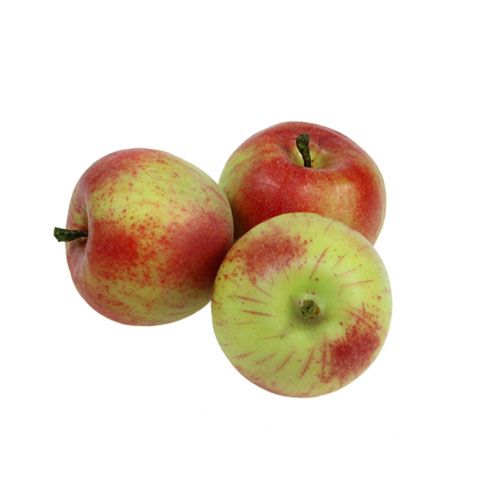 Floristik24 Umělá jablka červená, zelená Ø4cm 12ks
