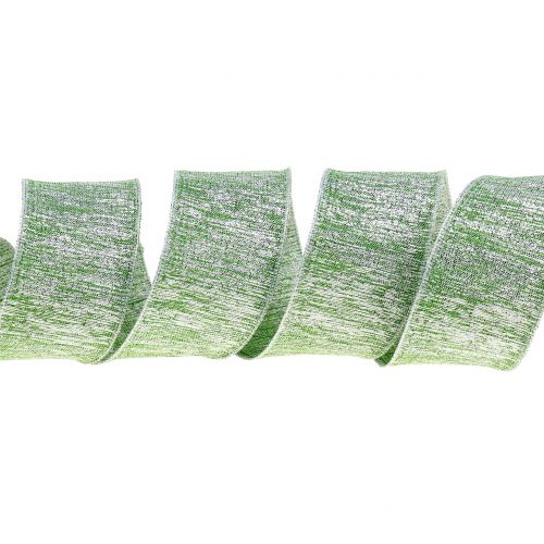 položky Ozdobná stuha se slídovou zelenou 40mm 20m