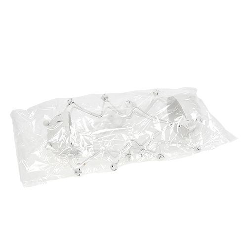 Floristik24 Ozdobný stromeček s miskou na čajovou svíčku bílá 25cm 2ks