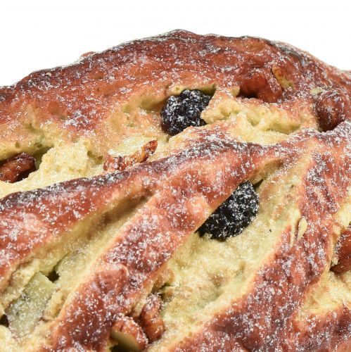 položky Dekorativní chléb potravinový atrapa rozinkový chléb umělý 22cm