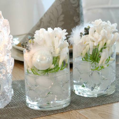 Floristik24 Dekorativní kostky ledu, plovoucí 2,5cm - 4cm 500g