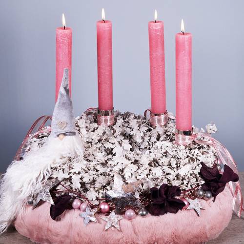 Floristik24 Ozdobná kožešinová stuha růžová 15cm x 200cm