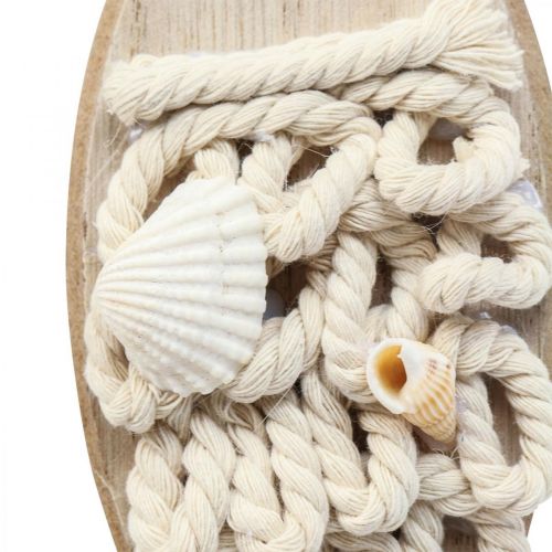 Deco přívěsek rybička dřevěná ryba námořní dekorace dřevo 6,5×19,5cm