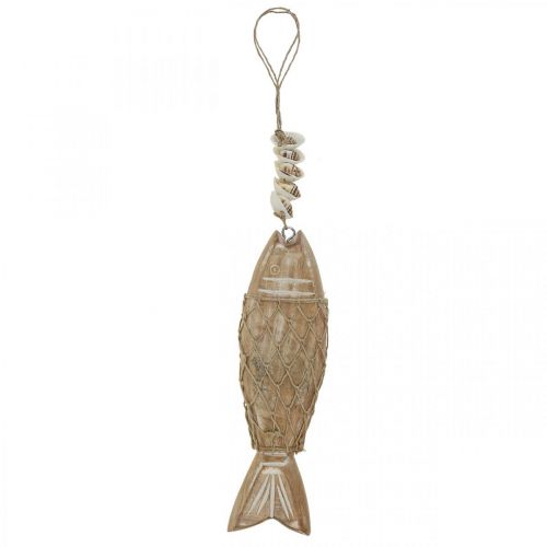 položky Deco rybka, dřevěná rybka Deco, přívěsek rybička dřevo 21cm