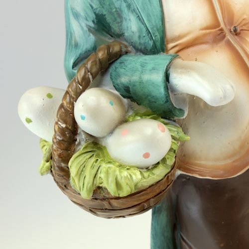 Floristik24 Dekorativní zajíček králík muž košík Velikonoční vajíčka ozdobná figurka V39cm
