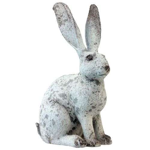 Dekorativní králík sedící Shabby Chic bílá dekorativní figurka V46,5cm