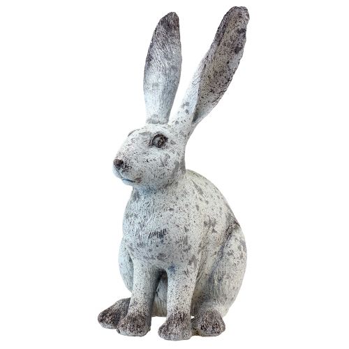 Floristik24 Dekorativní králík sedící Shabby Chic bílá dekorativní figurka V46,5cm