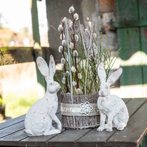 položky Dekorativní králík sedící shabby chic jarní dekorace V25cm 2ks