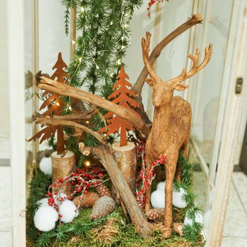 Floristik24 Deco vzhled jelení kůry H32cm