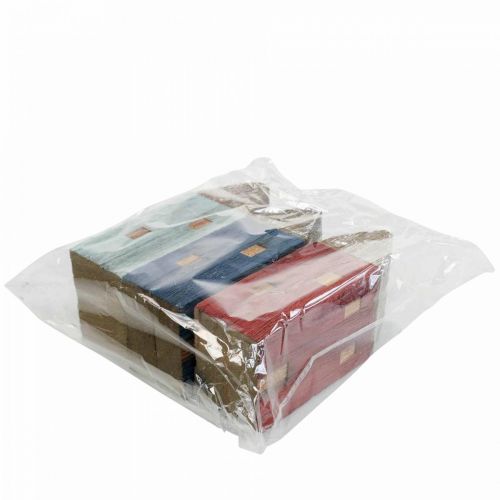 Floristik24 Deco dřevěné domy Shabby Chic Maritime Deco H14cm 3ks