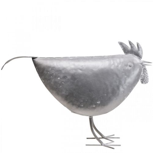 položky Dekorativní kuře kovová dekorace kovový ptáček zinek 51cm×16cm×36cm