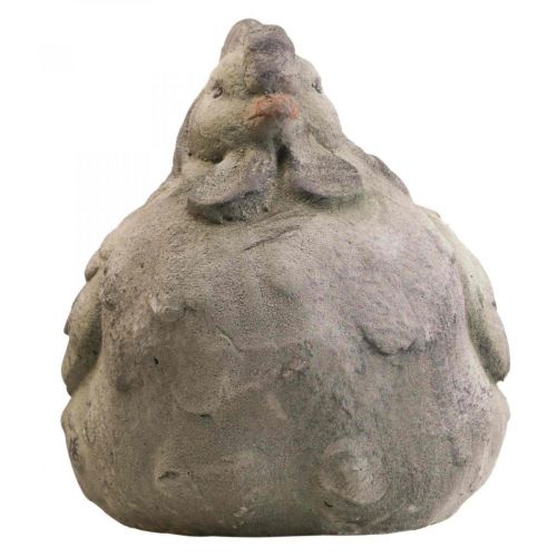 Floristik24 Deco kuře velká šedá keramická vintage jarní dekorace 30cm