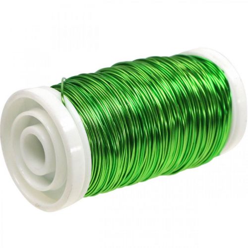 položky Deco Smaltovaný drát Apple Green Ø0,50mm 50m 100g