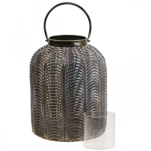položky Dekorativní lucerna lucerna závěsná kovová dekorace Ø25,5cm V43cm