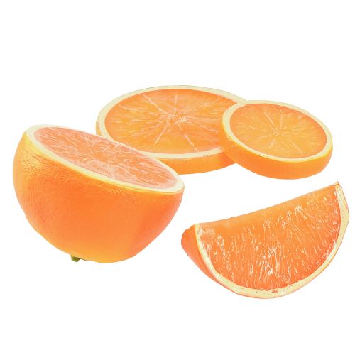 Dekorativní pomeranče umělé ovoce v kouscích 5-7cm 10ks