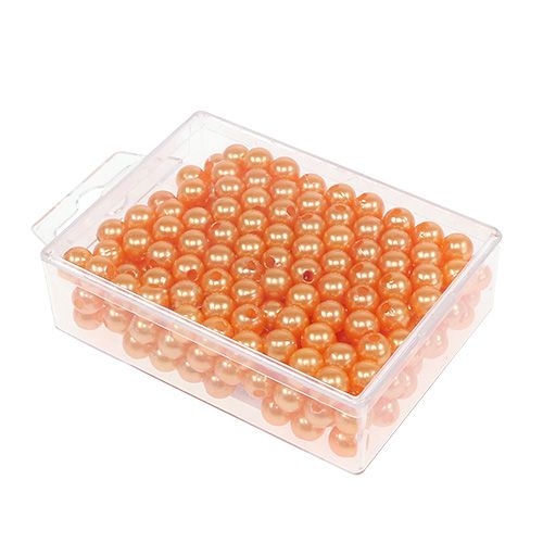 položky Ozdobné korálky oranžové 8mm 250 ks