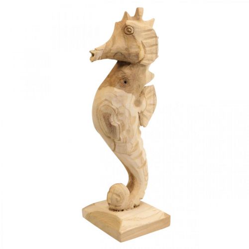 položky Dekorativní dřevěný mořský koník velký, námořní dekorace V38cm