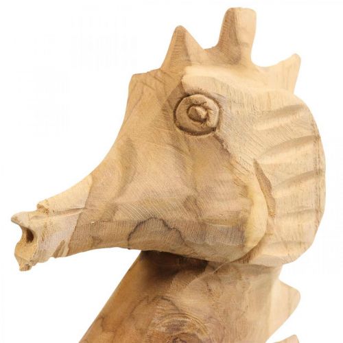 položky Dekorativní dřevěný mořský koník velký, námořní dekorace V38cm