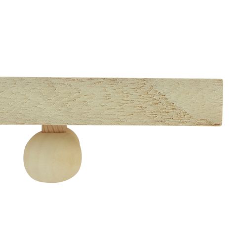 položky Dekorativní podnos s nožičkami dřevěný podnos Paulownia 55/65 cm sada 2 ks