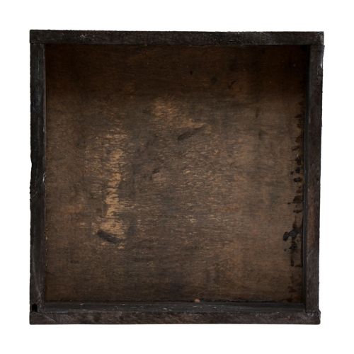 Floristik24 Dekorační tác čtvercový dřevěný tác hnědý 20×20×3,5cm