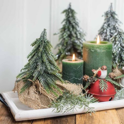 Floristik24 Deco vánoční stromek zeleně třpytivý 20cm