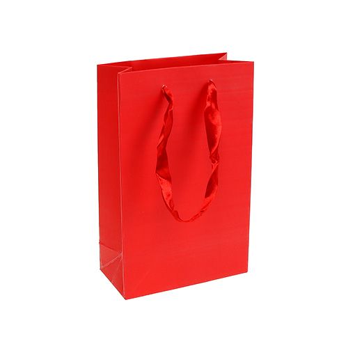 Floristik24 Deko taška na dárek červená 12cm x 19cm 1ks