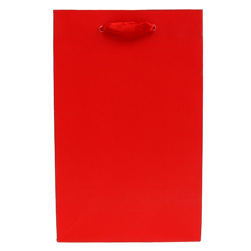 Floristik24 Deko taška na dárek červená 12cm x 19cm 1ks