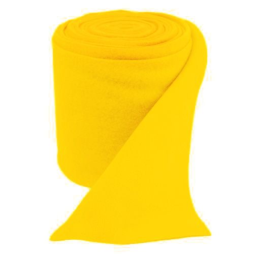 Floristik24 Dekorační fleece žlutý 15cm 5m