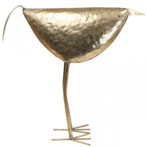 Floristik24 Deco ptáček Deco figurka ptáčka zlatá kovová dekorace 46×16×39cm