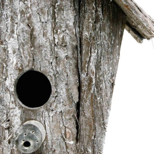 položky Dekorativní ptačí budka k zavěšení Dekorace ptačí budka kůra V21cm