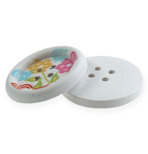 Floristik24 Ozdobné dřevěné knoflíky s motivem Ø2,3cm 135p