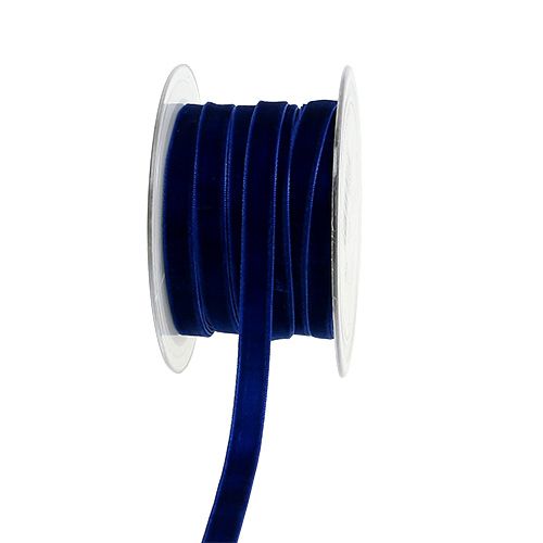 Floristik24 Ozdobná stuha Sametově modrá 10mm 20m