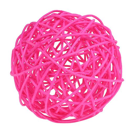 Floristik24 Dekoball Pink 10cm 6ks