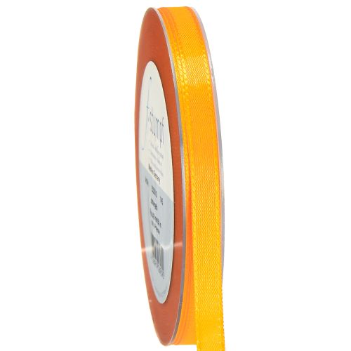 položky Dekorativní stuha dárková stuha oranžová stuha s okrajem 8mm 50m