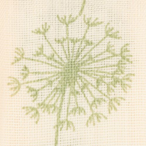 položky Dekorativní stuha, dárková stuha, vzor pampelišky, krémová, 40mm, 15m