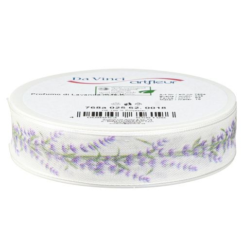 položky Ozdobná stuha levandulová letní dárková stuha 25mm 18m