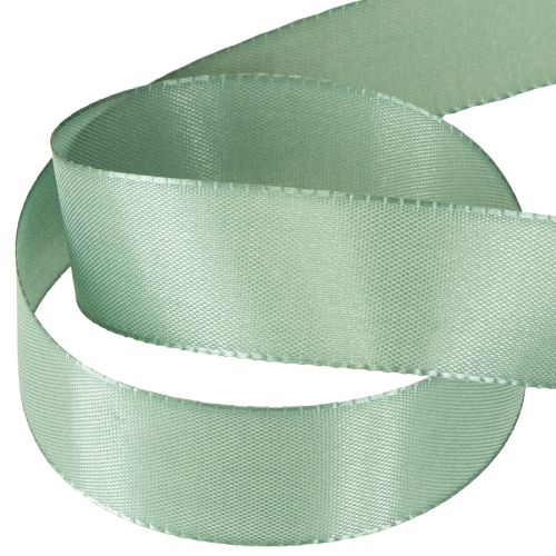 položky Dekorativní stuha taftová stuha dárková stuha zelená šalvějová 25mm 50m
