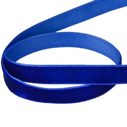 položky Dekorativní stuha Sametová sametová stuha modrá 10mm 20m