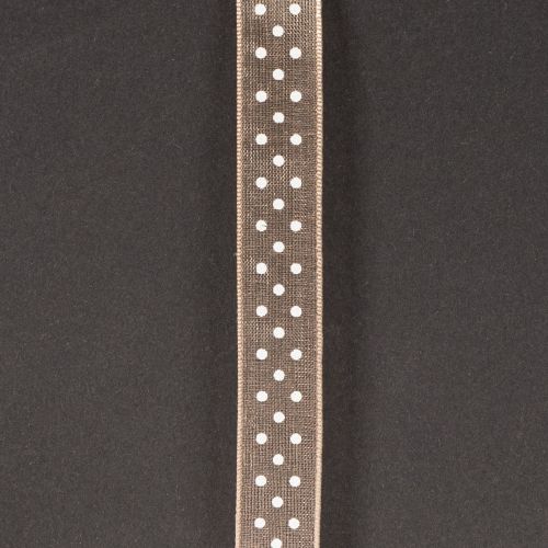 položky Dárková stuha s puntíky pro stylové svatební dekorace a kreativní balení, šířka 1,5 cm, délka 20 m