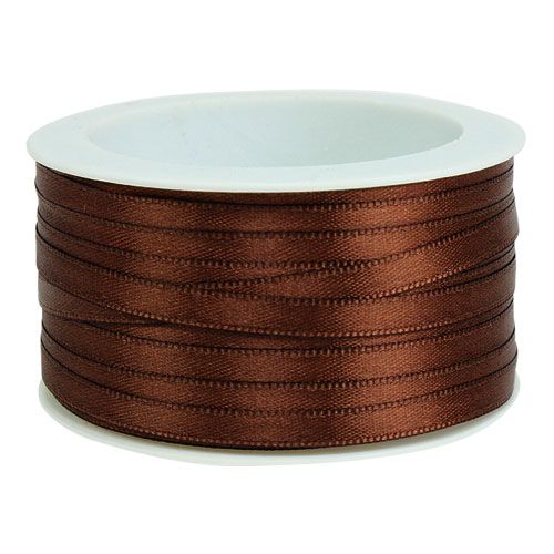 položky Dárková stuha hnědá 6mm x 50m