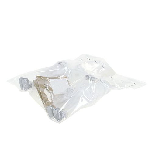 Floristik24 Ozdobná figurka medvěda s peřím bílá 12cm 2ks