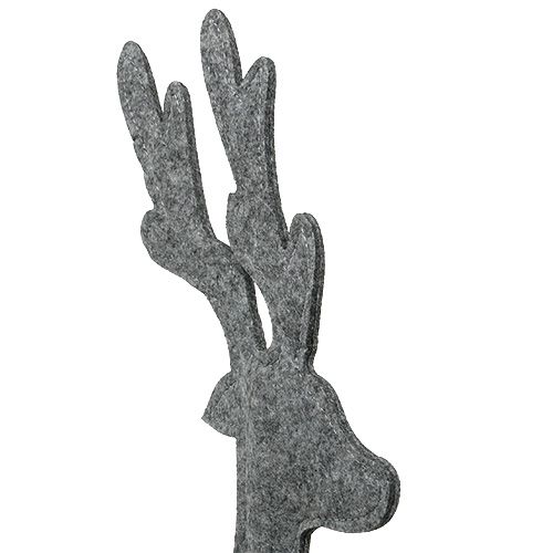 položky Ozdobná figurka jelena z filcu 60cm šedá