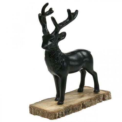 Deco Deer Deco Sob Kov Dřevo Černá H25cm