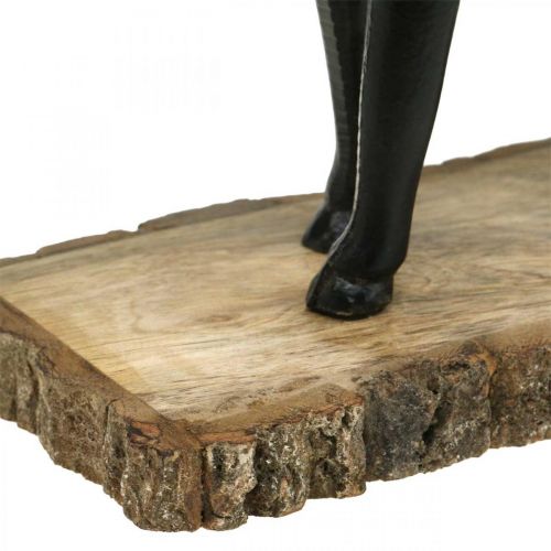 položky Deco Deer Deco Sob Kov Dřevo Černá H25cm