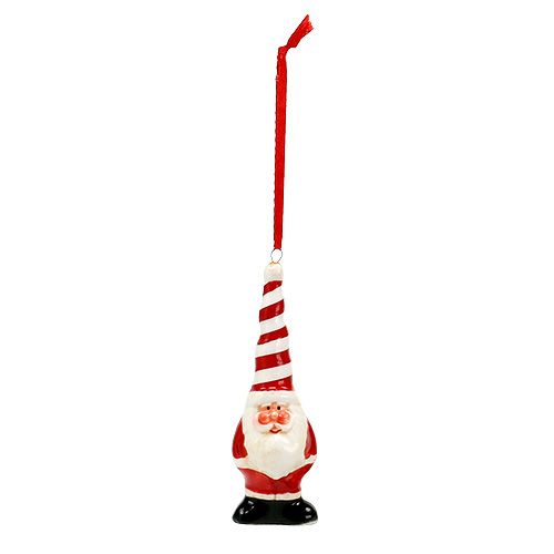 Floristik24 Santa Claus keramická dekorativní figurka Santa na zavěšení 11cm 1 kus